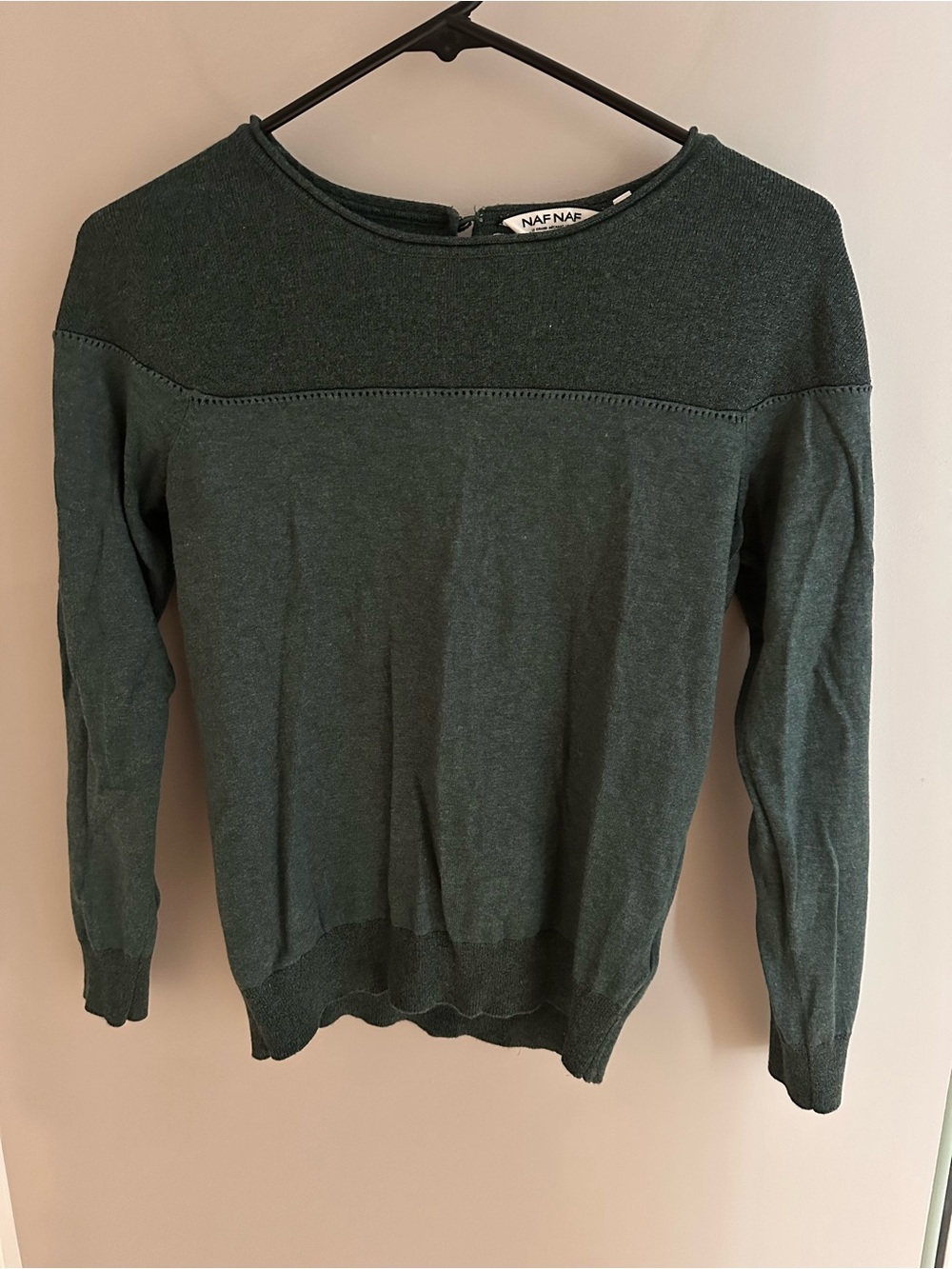 NAF NAF Forest Green Crewneck Sweater